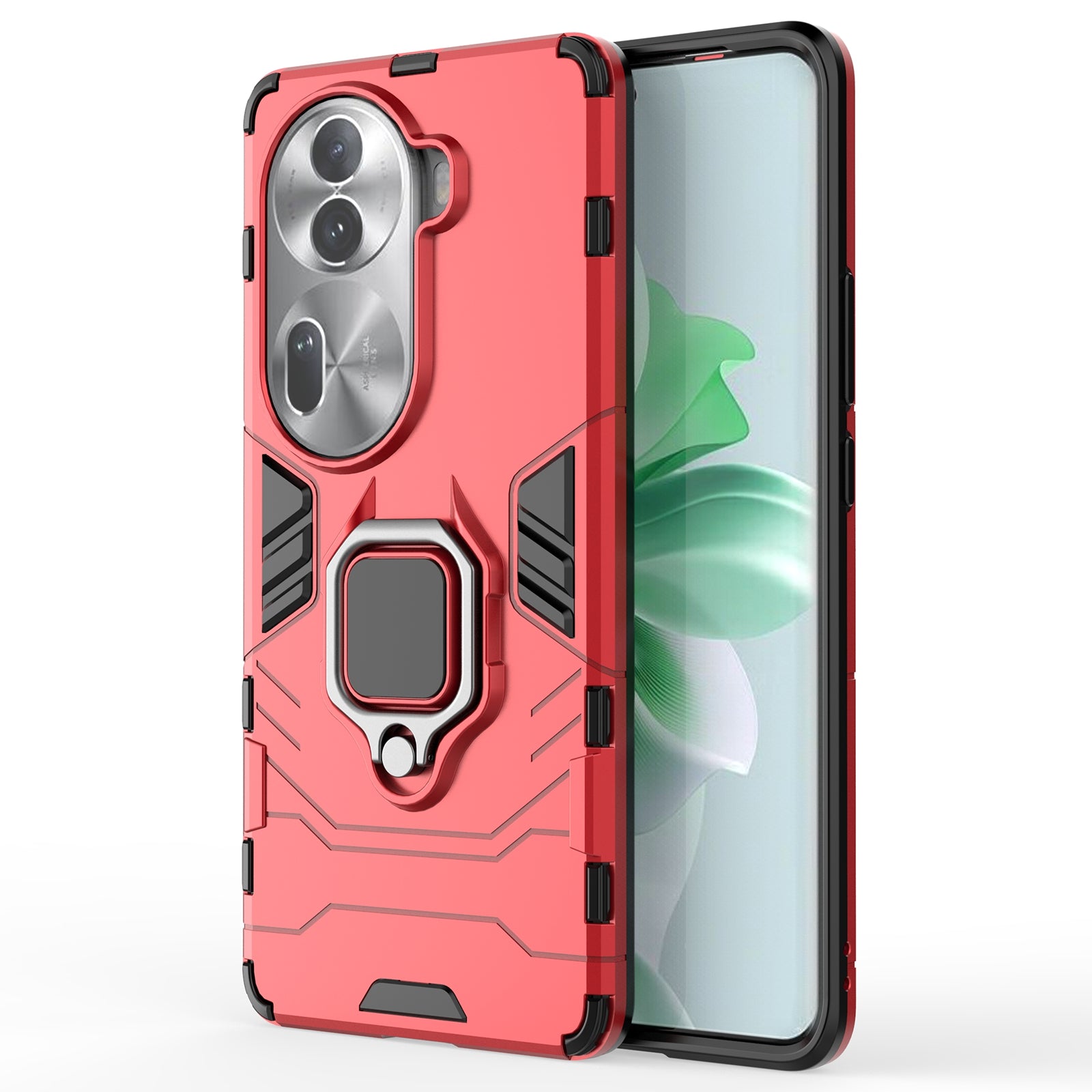 For Oppo Reno11 Pro 5G (Global) Case Ring Holder Kickstand PC+TPU Phone Cover For Oppo Reno11 Pro 5G (Global) Case Ring Holder Kickstand PC+TPU Phone Cover